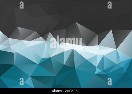 Abstract geometric background with triangles. Vector polygonal texture background. Blue and gray abstract business background. EPS10 Stock Vector