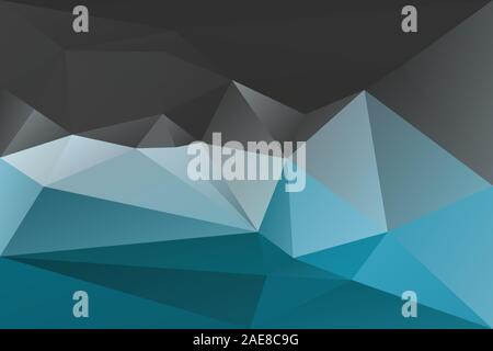 Abstract geometric background with triangles. Vector polygonal texture background. Blue and gray abstract business background. EPS10 Stock Vector