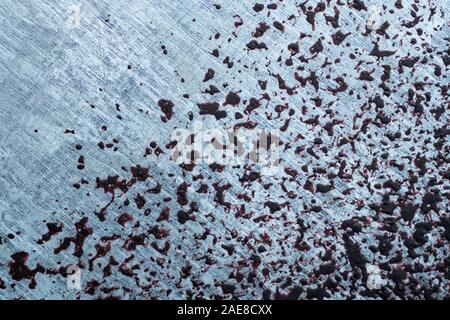 Old Rusted galvanized metal macro close up Stock Photo