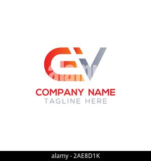 Initial EV Letter Linked Logo. Creative Letter EV Modern Business Logo Vector Template. Initial EV Logo Template Design Stock Vector