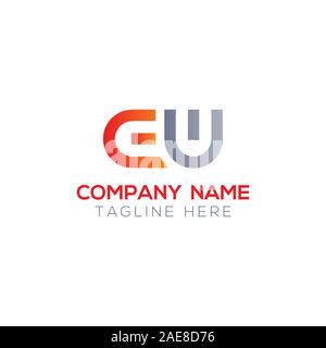 Initial EW Letter Linked Logo. Creative Letter EW Modern Business Logo Vector Template. Initial EW Logo Template Design Stock Vector