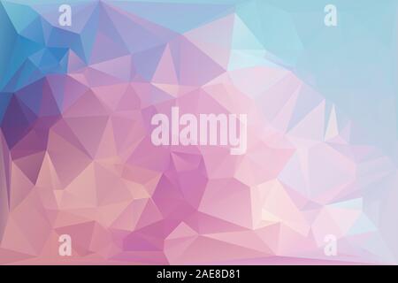 Abstract geometric background with triangles. Vector polygonal texture background. Abstract business background. Pink, purple, blue. EPS10 Stock Vector