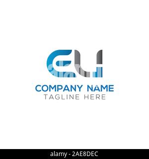 Initial EV Letter Linked Logo. Creative Letter EV Modern Business Logo Vector Template. Initial EV Logo Template Design Stock Vector