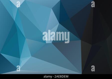 Abstract geometric background with triangles. Vector polygonal texture background. Deep blue abstract business background. EPS10 vector illustration. Stock Vector