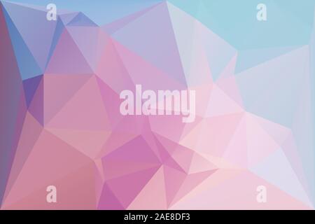Abstract geometric background with triangles. Vector polygonal texture background. Abstract business background. Pink, purple, blue. EPS10 Stock Vector
