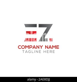 Initial EZ Letter Linked Logo. Creative Letter EZ Modern Business Logo Vector Template. Initial EZ Logo Template Design Stock Vector