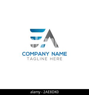 Initial EA Letter Linked Logo. Creative Letter EA Modern Business Logo Vector Template. Initial EA Logo Template Design Stock Vector