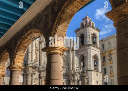 Catedral de La Habana, Old Havana, Cuba, North America Stock Photo