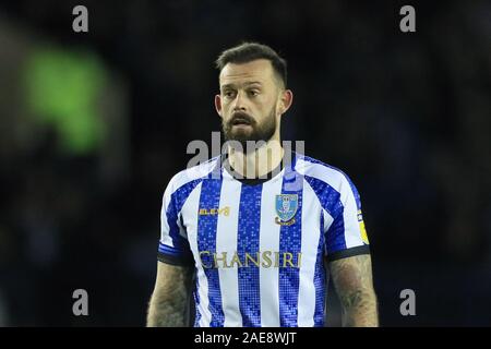 7th December 2019, Hillsborough, Sheffield, England; Sky Bet Championship, Sheffield Wednesday v Brentford : Steven Fletcher (9) of Sheffield Wednesday during the game Credit: Mark Cosgrove/News Images Stock Photo