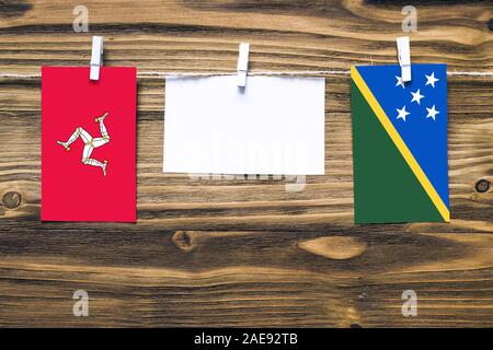 The Island S Flag At Douglas On The Isle Of Man Britain The Three Armoured Legs With Golden Spurs Displayed On The Wall Is Used On The Island S Fl Stock Photo Alamy