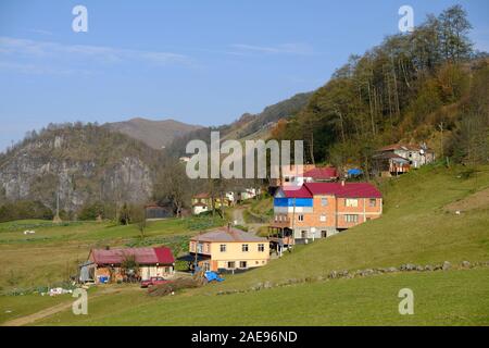 autumn colors in the village of yakcukur in tonya county of trabzon province Stock Photo