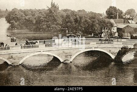 the old bridge Bedford Stock Photo
