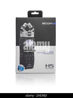 Zoom H5 - Portable digital 4-channel audio recorder. Stock Photo