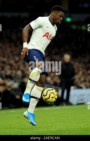 London, UK. 07th Dec, 2019. Serge Aurier of Tottenham Hotspur in action. EPL Premier League match, Tottenham Hotspur v Burnley at the Tottenham Hotspur Stadium in London on Saturday 7th December 2019. this image may only be used for Editorial purposes. Editorial use only, license required for commercial use. No use in betting, games or a single club/league/player publications . pic by Steffan Bowen/Andrew Orchard sports photography/Alamy Live news Credit: Andrew Orchard sports photography/Alamy Live News