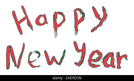 The names of the months drawn with a brush. Stock Vector