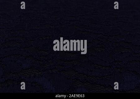 Creative blue fabric with floral pattern and textile texture background Stock Photo