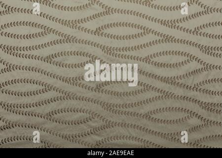 Beautiful white fabric with wavy pattern and textile texture background Stock Photo