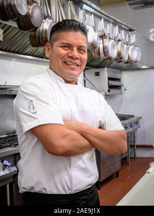 Executive Chef Jesus Suastegui of Casa Kimberly in Puerto Vallarta, Jalisco, Mexico. Stock Photo