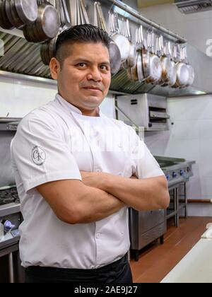 Executive Chef Jesus Suastegui of Casa Kimberly in Puerto Vallarta, Jalisco, Mexico. Stock Photo