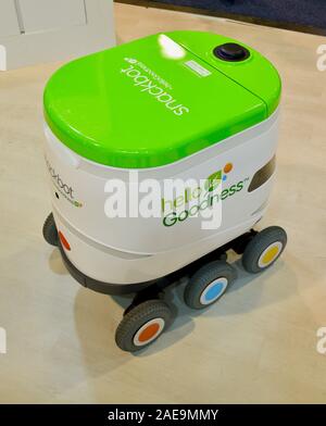 SnackBot autonomous, self-driving robot designed to deliver PepsiCo ...