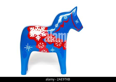 christmas horse isolated on a white background Stock Photo