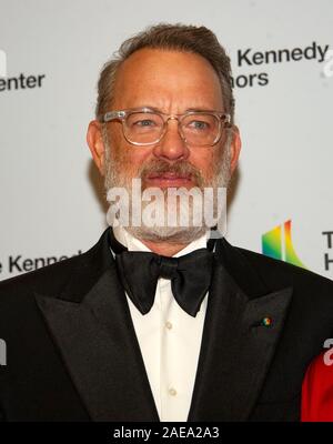 Washington DC, USA. 07th Dec, 2019. Tom Hanks arrives for the formal Artist's Dinner honoring the recipients of the 42nd Annual Kennedy Center Honors at the United States Department of State in Washington, DC on Saturday, December 7, 2019. The 2019 honorees are: Earth, Wind & Fire, Sally Field, Linda Ronstadt, Sesame Street, and Michael Tilson Thomas. Credit: MediaPunch Inc/Alamy Live News Stock Photo