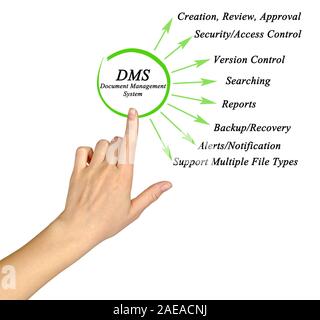 Document Management System	(DMS ) Stock Photo