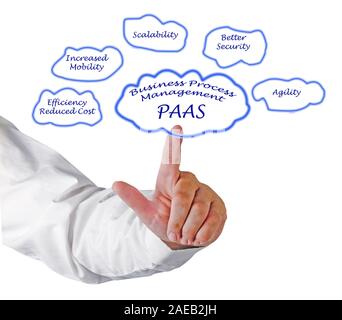 Business Process Management on PAAS Stock Photo