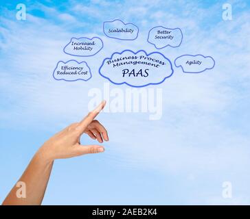 Business Process Management on PAAS Stock Photo