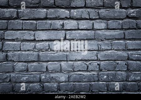 light and dark gray bricks on the wall decoration for background. Stock Photo