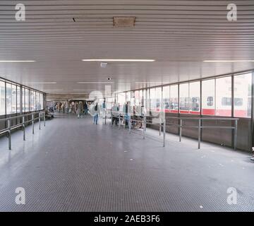 Dewsbury Bus station in 1991, west Yorkshire, Northern England, UK Stock Photo