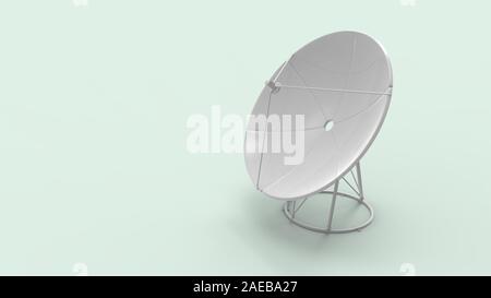 3d rendering of a satelite isolated in a studio background Stock Photo