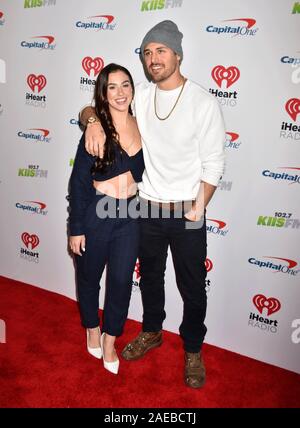 INGLEWOOD, CA - DECEMBER 06: Chrysti Ane, Ryan Guzman attends 102.7 KIIS FM's Jingle Ball 2019 Presented by Capital One at the Forum on December 6, 2019 in Los Angeles, California. Stock Photo