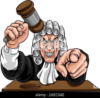 Judge Cartoon Character Stock Vector