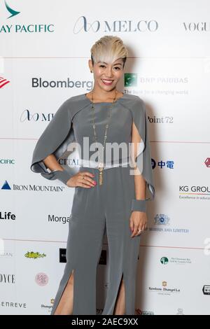 HONG KONG,HONG KONG SAR,CHINA: NOVEMBER 7th 2019. Hong Kong-born actress JuJu Chan, star of TV series, Wu Assassins at the The Women’s Foundation 15th Anniversary Gala. Alamy Stock Image/Jayne Russell Stock Photo