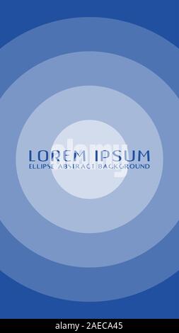 Colorful Ellipse Background Design Concept, Abstract Background Design Template, Blue Gray Gradation, Gradient, Portrait, 9:16, Circle, Ring, Rim Stock Vector