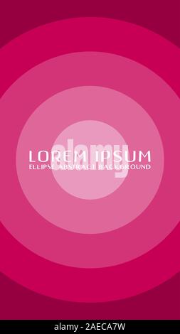Colorful Ellipse Background Design Concept, Abstract Background Design Template, Red Pink Purple Violet Gradation, Gradient, Rounded Shape, 9:16 Stock Vector