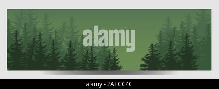 Illustration Of Coniferous Forest Travel Infographic Forest