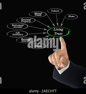 Diagram of Living Trust Stock Photo - Alamy