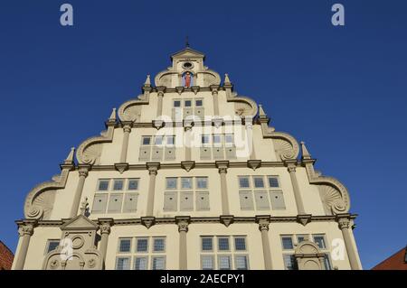 Facade of the Hexen Buergermeister house Museum in Lemgo, Germany Stock Photo