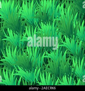 Fresh green grass. Green grass background texture. Floral pattern. Summer color. Rural landscape. Nature backdrop. Nature landscape. Summer color Stock Vector