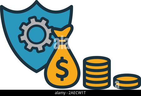 Risk Capital icon. Simple element from risk management icons collection. Creative Risk Capital icon ui, ux, apps, software and infographics Stock Vector