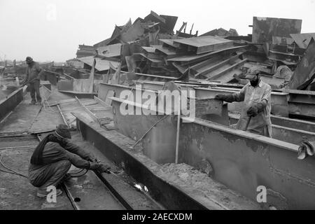 Gadani -  Third largest ship-breaking yard in the world, Located in Karachi Pakistan. Stock Photo