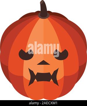 Squash pumpkin icon, isometric style Stock Vector