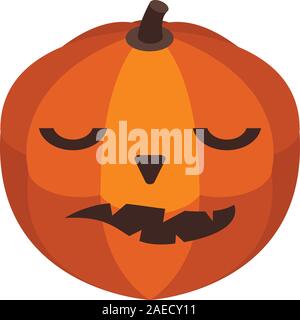 Pumpkin icon, isometric style Stock Vector