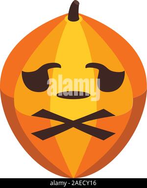 Celebration pumpkin icon, isometric style Stock Vector