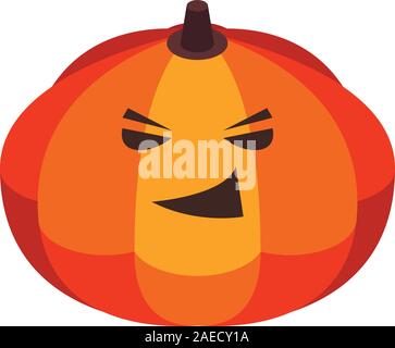 Party pumpkin icon, isometric style Stock Vector