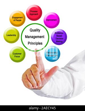 Seven Quality Management Principles Stock Photo - Alamy