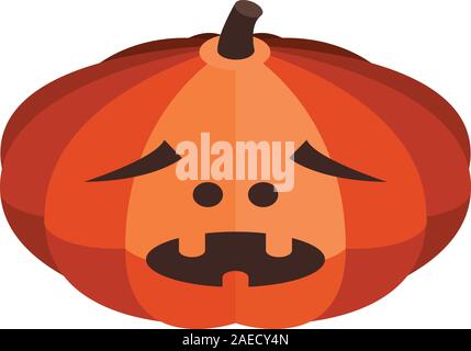 October pumpkin icon, isometric style Stock Vector