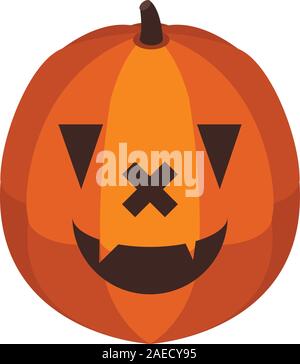 Funny party pumpkin icon, isometric style Stock Vector
